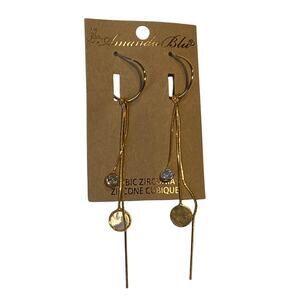 Amanda‎ Blu Gold Earrings NWT